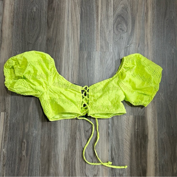 Target lime green summer crop top - Picture 3 of 3